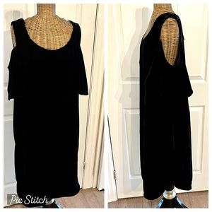Lauren Ralph Lauren Black velvet Dress , Sz 14, NWT